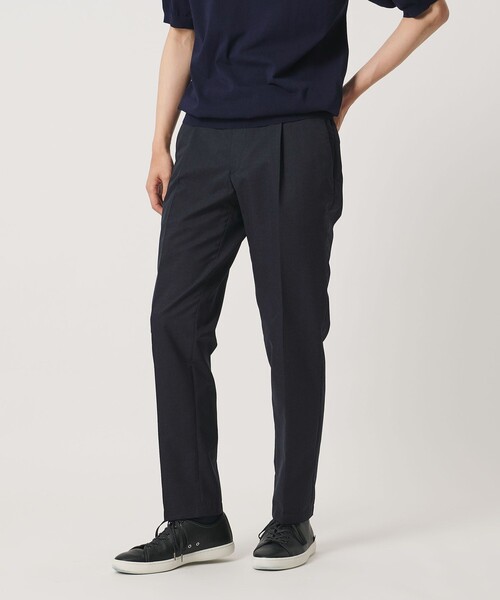 UNITED ARROWS(ユナイテッドアローズ)の「COOL DOTS プリント サイドシャーリング 1プリーツ パンツ ウォッシャブル ストレッチ(スラックス・メンズ・ネイビー/ダークグレー・M/L/XL/S/XXL)」の7枚目の写真