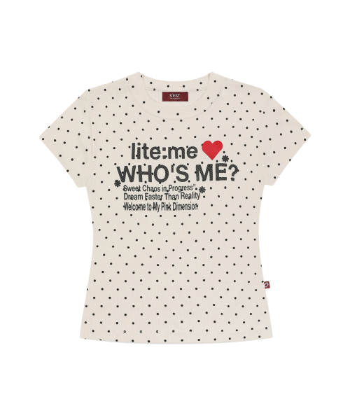S'EST(エスイーエスティー)の「lite me Slim Fit T-shirt White(Tシャツ/カットソー・レディース・ホワイト・SMALL)」の1枚目の写真