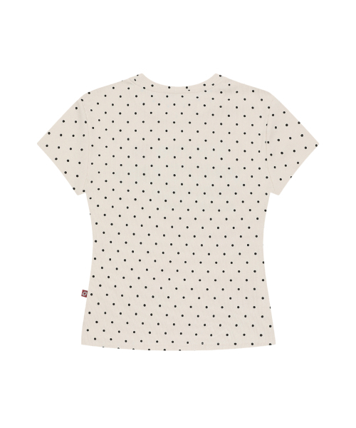 S'EST(エスイーエスティー)の「lite me Slim Fit T-shirt White(Tシャツ/カットソー・レディース・ホワイト・SMALL)」の2枚目の写真