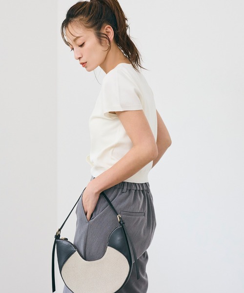 coca(coca)(コカ)の「【西山茉希様着用】センターシームスラックスパンツ(スラックス・レディース・グレー/ブラック・L/M/S)」の6枚目の写真