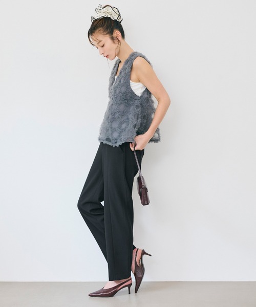 coca(coca)(コカ)の「【西山茉希様着用】センターシームスラックスパンツ(スラックス・レディース・グレー/ブラック・L/M/S)」の19枚目の写真
