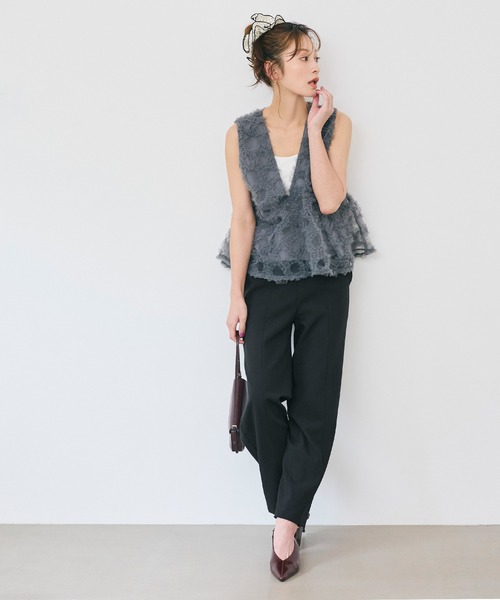 coca(coca)(コカ)の「【西山茉希様着用】センターシームスラックスパンツ(スラックス・レディース・グレー/ブラック・L/M/S)」の20枚目の写真
