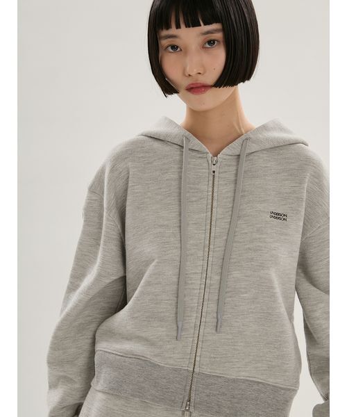 UNDERSON UNDERSON(アンダーソン アンダーソン)の「WASHIスウェットパーカー(スウェット・レディース・ホワイト/ネイビー/グレー・F)」の3枚目の写真