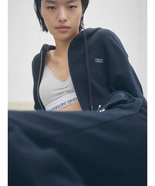 UNDERSON UNDERSON(アンダーソン アンダーソン)の「WASHIスウェットパーカー(スウェット・レディース・ホワイト/ネイビー/グレー・F)」の12枚目の写真
