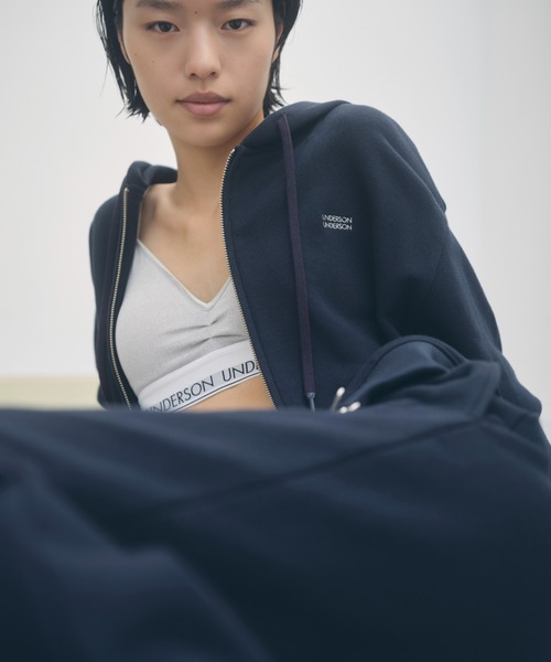 UNDERSON UNDERSON(アンダーソン アンダーソン)の「WASHIスウェットパーカー(スウェット・レディース・ホワイト/ネイビー/グレー・F)」の6枚目の写真