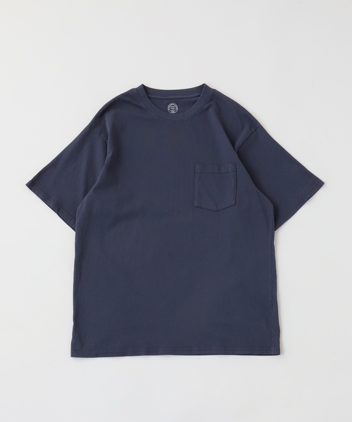 JOURNAL STANDARD relume(ジャーナルスタンダード レリューム)の「ヴァリアス ガーメントダイ ポケットTシャツ(Tシャツ/カットソー・メンズ・ベージュ/パープル/ネイビー/グリーン/ホワイト系その他/ブラック系その他・MEDIUM/LARGE)」の5枚目の写真