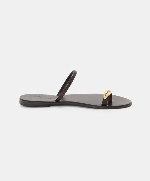 NICOLAS LAINAS（ニコラスライナス）の「【NICOLAS LAINAS/ニコラスライナス】BROWN SNAKE SANDAL（サンダル・レディース・ブラウン・38/37/36）」の7枚目の写真