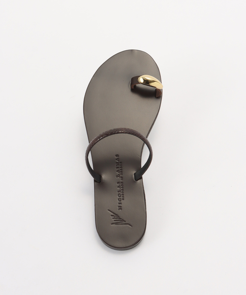 NICOLAS LAINAS（ニコラスライナス）の「【NICOLAS LAINAS/ニコラスライナス】BROWN SNAKE SANDAL（サンダル・レディース・ブラウン・38/37/36）」の9枚目の写真