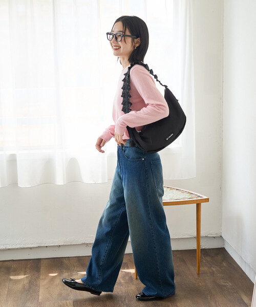 FREAK'S STORE(フリークスストア)の「限定展開 Columbia × FREAK'S STORE/コロンビア 別注 フリル ハンドル バッグ(ショルダーバッグ・レディース・レオパード/ベージュ/オリーブ/ブラック・ONE SIZE)」の21枚目の写真