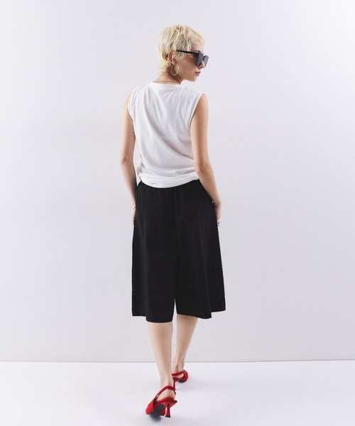 HANNE(アン)の「ギャザーイージーバミューダパンツ(その他パンツ・レディース・ホワイト/ベージュ/ブラック・FREE)」の14枚目の写真