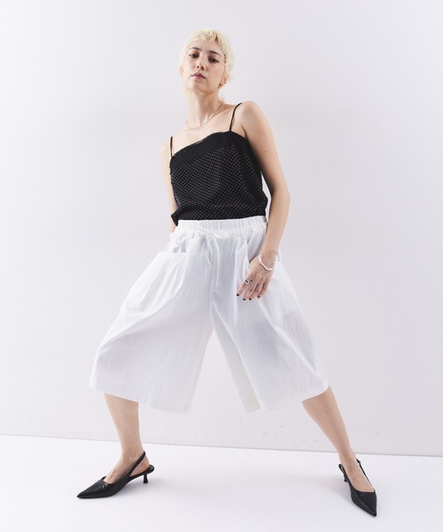 HANNE(アン)の「ギャザーイージーバミューダパンツ(その他パンツ・レディース・ホワイト/ベージュ/ブラック・FREE)」の22枚目の写真