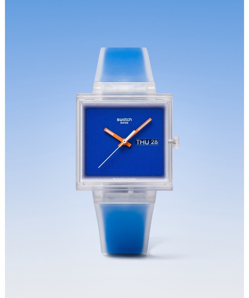 SWATCH(スウォッチ)の「WHAT IF…JELLY?(アナログ腕時計・レディース・ブルー/ミント/オレンジ/ブラック/ピンク・FREE)」の1枚目の写真
