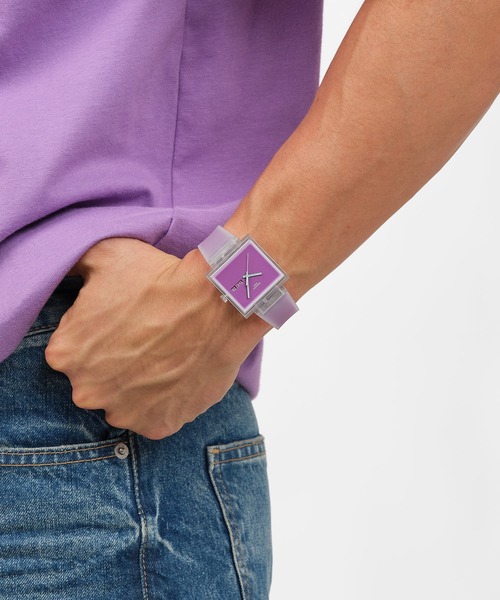 SWATCH(スウォッチ)の「WHAT IF…JELLY?(アナログ腕時計・レディース・ブルー/ミント/オレンジ/ブラック/ピンク・FREE)」の19枚目の写真