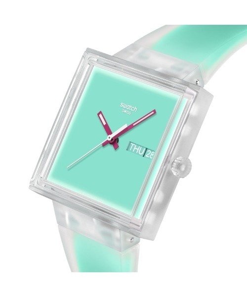 SWATCH(スウォッチ)の「WHAT IF…JELLY?(アナログ腕時計・レディース・ブルー/ミント/オレンジ/ブラック/ピンク・FREE)」の7枚目の写真