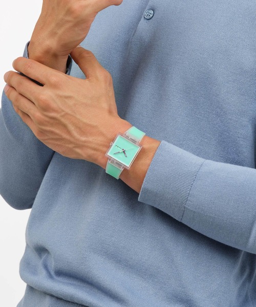 SWATCH(スウォッチ)の「WHAT IF…JELLY?(アナログ腕時計・レディース・ブルー/ミント/オレンジ/ブラック/ピンク・FREE)」の10枚目の写真