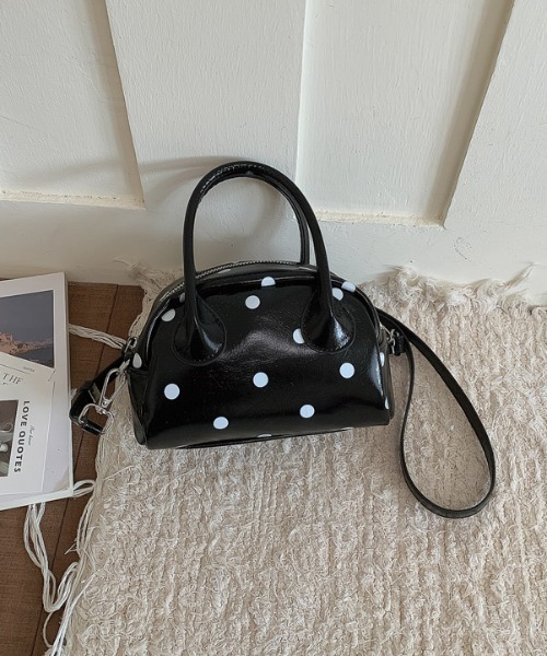 mebole（メボレ）の「dot mini boston bag（ショルダーバッグ・レディース・ホワイト/ブラック・FREE）」の10枚目の写真