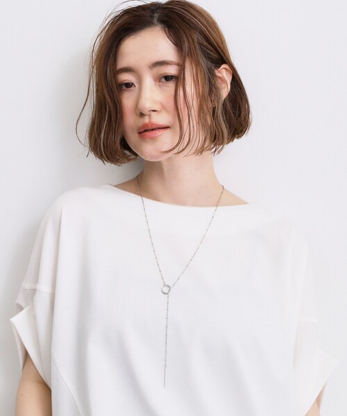grove(グローブ)の「カシメチェーンY字スライドネックレス(ネックレス・レディース・ピンクゴールド/シルバー・00)」の7枚目の写真