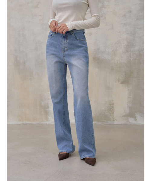 MEMUA(メムア)の「ベルロンコーデュロイウォッシングデニム(デニムパンツ・レディース・ブルー系その他・SMALL/MEDIUM/LARGE)」の2枚目の写真
