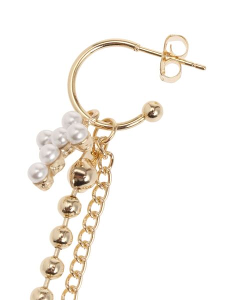 EVRIS（エヴリス）の「CROSS MOTIF CHAIN ピアス（ピアス（両耳用）・レディース・シルバー/ゴールド・FREE）」の8枚目の写真