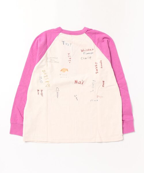DENIM DUNGAREE(デニムダンガリー)の「Vintage Cotton Jersey Scribble L/S Tee(Tシャツ/カットソー・キッズ・ピンク・135cm/145cm)」の2枚目の写真