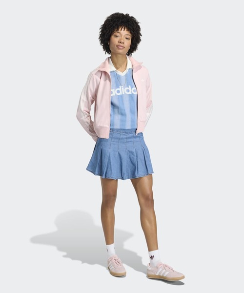 adidas（アディダス）の「ニット クロシェ ディテール ファイヤーバード トラックトップ / ジャージ / トラックジャケット / アディダスオリジナルス adidas Originals（ジャージ・レディース・ピンク・XX-LARGE/LARGE/MEDIUM/SMALL/X-LARGE）」の3枚目の写真