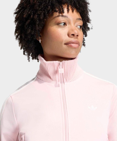 adidas（アディダス）の「ニット クロシェ ディテール ファイヤーバード トラックトップ / ジャージ / トラックジャケット / アディダスオリジナルス adidas Originals（ジャージ・レディース・ピンク・XX-LARGE/LARGE/MEDIUM/SMALL/X-LARGE）」の6枚目の写真