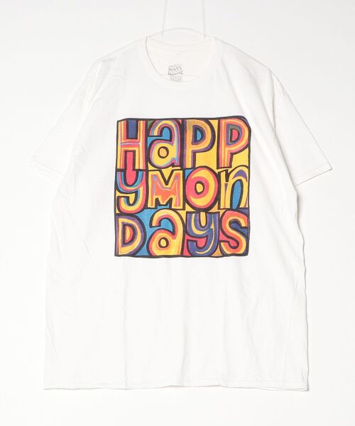 MUSIC TEE(ミュージックティー)の「HAPPY MONDAYS “GRATEST HITS” - ハッピーマンデイズ "グレイテスト ヒッツ”(Tシャツ/カットソー・メンズ・ホワイト・MEDIUM)」の1枚目の写真