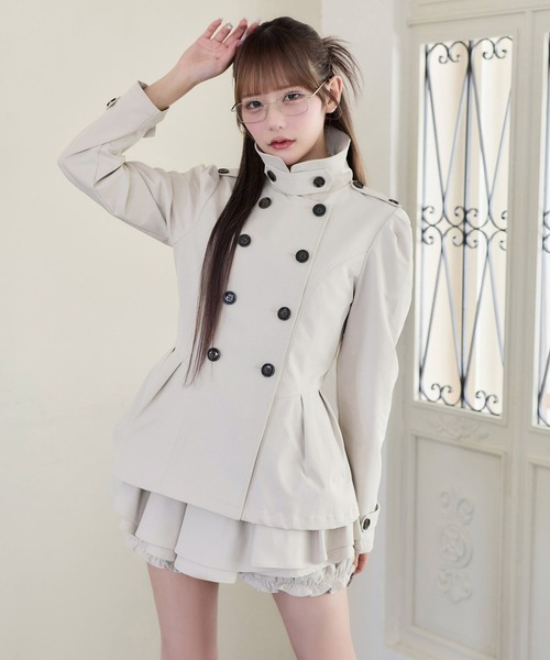 one after another NICE CLAUP(ワンアフターアナザーナイスクラップ)の「【Premium order/セットアップ可能/ジャケット別売り】レイヤード風フレアミニスカート(スカート・レディース・ブラック/ベージュ/オフホワイト/アイボリー/グレー系その他・SMALL/MEDIUM)」の20枚目の写真