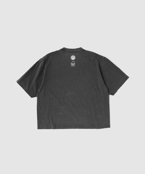 is-ness(イズネス)の「CCC*IS-NESS COTTON T-SHIRT HOUSE(Tシャツ/カットソー・メンズ・チャコールグレー/ホワイト・MEDIUM/LARGE)」の6枚目の写真
