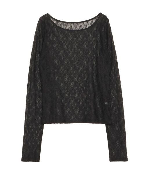 ELENDEEK(エレンディーク)の「レーススキンカットソー(Tシャツ/カットソー・レディース・オフホワイト/ブラック・FREE)」の21枚目の写真