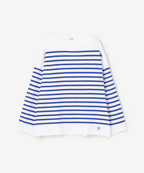 ORCIVAL(オーシバル)の「ORCIVAL | ラッセル ボートネック ワイドセーラーTシャツ MEN(Tシャツ/カットソー・メンズ・ブラック系その他/ブルー系その他/ベージュ系その他/ブラウン系その他・5/3/4)」の5枚目の写真