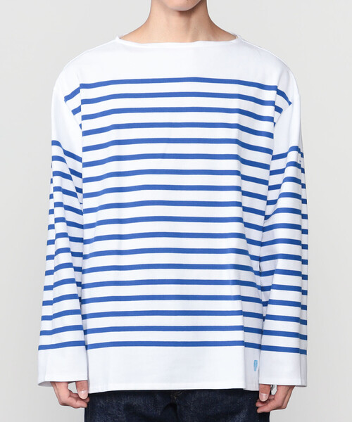ORCIVAL(オーシバル)の「ORCIVAL | ラッセル ボートネック ワイドセーラーTシャツ MEN(Tシャツ/カットソー・メンズ・ブラック系その他/ブルー系その他/ベージュ系その他/ブラウン系その他・5/3/4)」の12枚目の写真