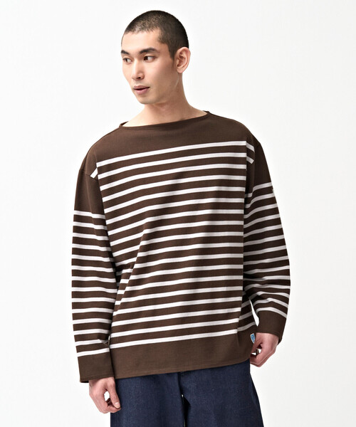 ORCIVAL(オーシバル)の「ORCIVAL | ラッセル ボートネック ワイドセーラーTシャツ MEN(Tシャツ/カットソー・メンズ・ブラック系その他/ブルー系その他/ベージュ系その他/ブラウン系その他・5/3/4)」の20枚目の写真