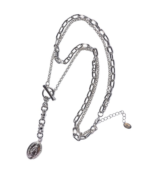 glamb(グラム)の「Maria Charm Necklace / マリアチャームネックレス(ネックレス・メンズ・シルバー・FREE)」の2枚目の写真