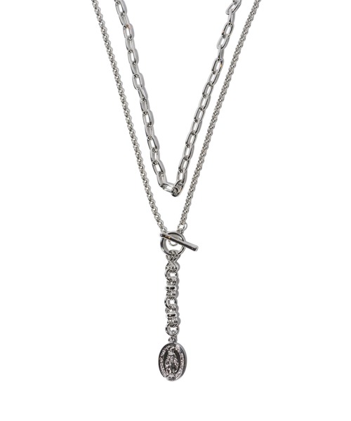 glamb(グラム)の「Maria Charm Necklace / マリアチャームネックレス(ネックレス・メンズ・シルバー・FREE)」の4枚目の写真
