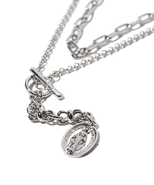 glamb(グラム)の「Maria Charm Necklace / マリアチャームネックレス(ネックレス・メンズ・シルバー・FREE)」の6枚目の写真