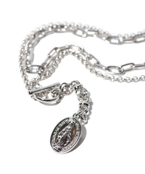 glamb(グラム)の「Maria Charm Necklace / マリアチャームネックレス(ネックレス・メンズ・シルバー・FREE)」の8枚目の写真