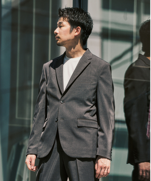417 EDIFICE(フォーワンセブンエディフィス)の「ツイルストレッチ セットアップ(スーツセット・メンズ・ネイビー/チョコ/ベージュ系その他・X-LARGE/XX-LARGE/SMALL/MEDIUM/LARGE)」の4枚目の写真