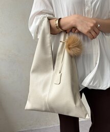 DouDou | 【WEB限定】ポンポンチャーム付ショッパー(トートバッグ)