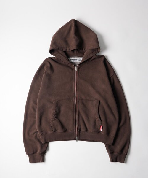 Sourcream(サワークリーム)の「【26AW LOOK掲載品番】【Sourcream】Faded ZIPパーカー(パーカー・レディース・サックスブルー/チャコールグレー/ブラウン・SMALL/MEDIUM)」の2枚目の写真