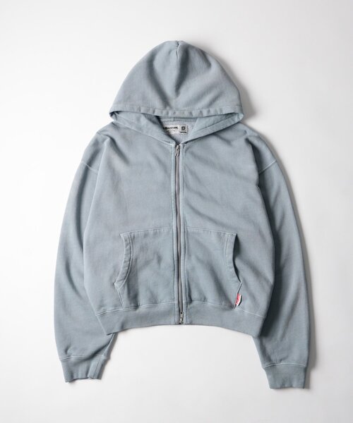 Sourcream(サワークリーム)の「【26AW LOOK掲載品番】【Sourcream】Faded ZIPパーカー(パーカー・レディース・サックスブルー/チャコールグレー/ブラウン・SMALL/MEDIUM)」の3枚目の写真