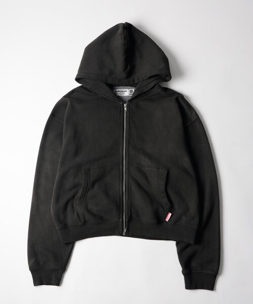 Sourcream(サワークリーム)の「【26AW LOOK掲載品番】【Sourcream】Faded ZIPパーカー(パーカー・レディース・サックスブルー/チャコールグレー/ブラウン・SMALL/MEDIUM)」の1枚目の写真