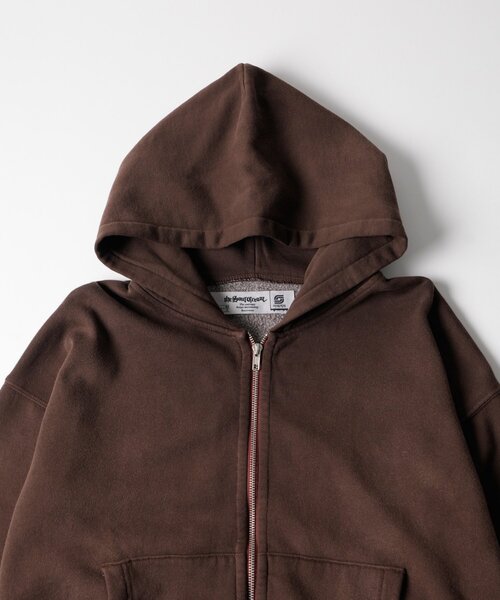 Sourcream(サワークリーム)の「【26AW LOOK掲載品番】【Sourcream】Faded ZIPパーカー(パーカー・レディース・サックスブルー/チャコールグレー/ブラウン・SMALL/MEDIUM)」の5枚目の写真