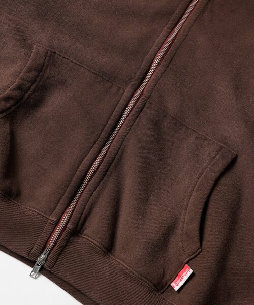 Sourcream(サワークリーム)の「【26AW LOOK掲載品番】【Sourcream】Faded ZIPパーカー(パーカー・レディース・サックスブルー/チャコールグレー/ブラウン・SMALL/MEDIUM)」の6枚目の写真