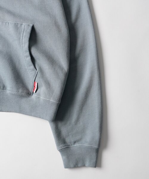 Sourcream(サワークリーム)の「【26AW LOOK掲載品番】【Sourcream】Faded ZIPパーカー(パーカー・レディース・サックスブルー/チャコールグレー/ブラウン・SMALL/MEDIUM)」の7枚目の写真