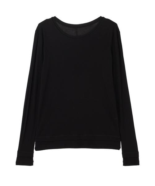 LE PHIL(ルフィル)の「◆クルーネックジャージー(Tシャツ/カットソー・レディース・ブラック/ブラック系その他/グレー・F)」の21枚目の写真