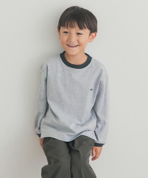 TOWNCRAFT(タウンクラフト)の「『別注』PENNEYS×DOORS THE FOX 配色ロングスリーブTシャツ(KIDS)(Tシャツ/カットソー・キッズ・ブラウン系その他/グレー系その他・105/120/135)」の3枚目の写真