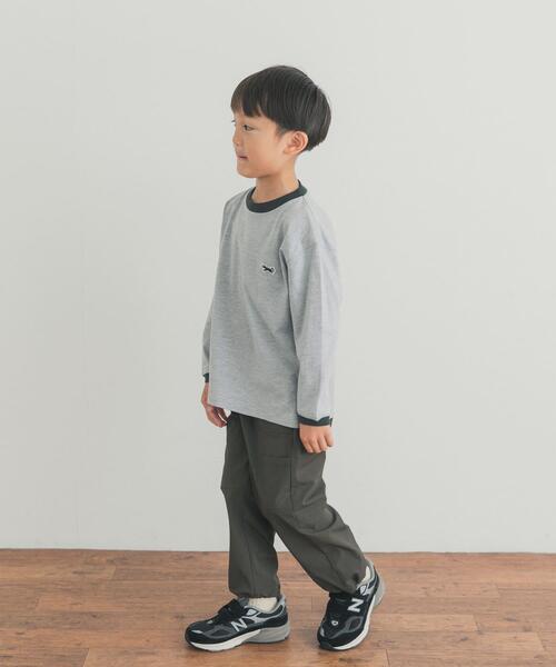 TOWNCRAFT(タウンクラフト)の「『別注』PENNEYS×DOORS THE FOX 配色ロングスリーブTシャツ(KIDS)(Tシャツ/カットソー・キッズ・ブラウン系その他/グレー系その他・105/120/135)」の9枚目の写真