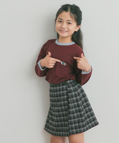 TOWNCRAFT(タウンクラフト)の「『別注』PENNEYS×DOORS THE FOX 配色ロングスリーブTシャツ(KIDS)(Tシャツ/カットソー・キッズ・ブラウン系その他/グレー系その他・105/120/135)」の19枚目の写真