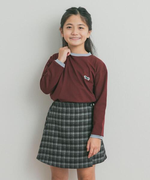 TOWNCRAFT(タウンクラフト)の「『別注』PENNEYS×DOORS THE FOX 配色ロングスリーブTシャツ(KIDS)(Tシャツ/カットソー・キッズ・ブラウン系その他/グレー系その他・105/120/135)」の20枚目の写真